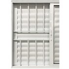 Janela Veneziana 3 Folhas Alumínio Branco 1.00 X 1.00 Linha 2