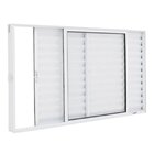 Janela Veneziana 3 Folhas Alumínio Branco 1.00 X 1.00 Modular