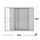 Janela Veneziana 3 Folhas Alumínio Branco 1.00 X 1.00 Modular