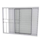 Janela Veneziana 3 Folhas Alumínio Branco 1.00 X 1.00 Modular