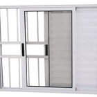 Janela Veneziana 3 Folhas Alumínio Branco 1.00 X 1.20 Linha 2