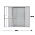 Janela Veneziana 3 Folhas Alumínio Branco 1.00 X 1.50 Modular