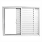 Janela Veneziana 3 Folhas Alumínio Branco Linha 25 100 X 150