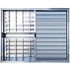 Janela Veneziana 3 Folhas Alumínio Brilhante 1.00 X 0.80 Modu