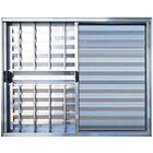 Janela Veneziana 3 Folhas Alumínio Brilhante Modular Com Grad