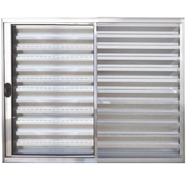 Janela Veneziana 3 Folhas Alumínio Brilhante Modular - Dc 100