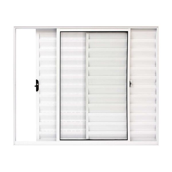 Janela Veneziana 3 Folhas Em Alumínio 100 X 150 X 7,4 Cm Dire