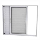 Janela Veneziana 3 Folhas Móveis Alumínio Branco Linha 25 - D