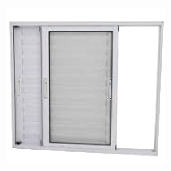 Janela Veneziana 3 Folhas Móveis Alumínio Branco Linha 25 - D