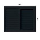 Janela Veneziana 3 Folhas Vidro Temperado 6mm 1,50x1,20m Fábr