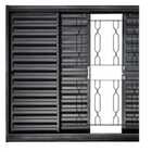 Janela Veneziana 4f 100x100 Req7cm Sem Vidro Gd Elo Corrente