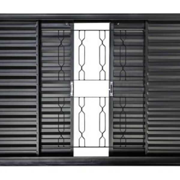 Janela Veneziana 4f 120x100 Req7cm Sem Vidro Gd Elo Corrente