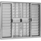 Janela Veneziana 6 Folhas 1,00(a) X 1,20(l) Com Grade Alumini