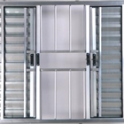 Janela Veneziana 6 Folhas 1,00(a) X 1,50(l) Com Grade Alumini
