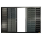 Janela Veneziana 6 Folhas 1,00x1,80 Alumínio Preto S/g