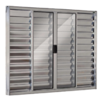 Janela Veneziana 6 Folhas 1,20x1,20 Alumínio Brilhante S/g