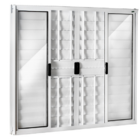 Janela Veneziana 6 Folhas 1,20x1,80 Alumínio Branco C/g