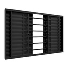 Janela Veneziana 6 Folhas 1,50m X 1m Com Grade Horizontal Em