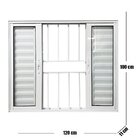 Janela Veneziana 6 Folhas Alumínio Branco 1.00 X 1.20 Linha 2