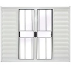 Janela Veneziana 6 Folhas Alumínio Branco 1.00 X 1.20 Modular