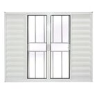 Janela Veneziana 6 Folhas Alumínio Branco 1.20 X 2.00 Modular