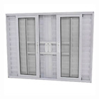 Janela Veneziana 6 Folhas Alumínio Branco Linha 25 Com Grade