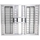 Janela Veneziana 6 Folhas Alumínio Brilhante 1.00 X 1.20 Linh