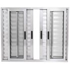 Janela Veneziana 6 Folhas Alumínio Brilhante 1.20 X 1.50 Linh