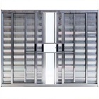 Janela Veneziana 6 Folhas Alumínio Brilhante Modular Com Grad