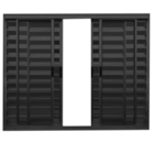Janela Veneziana 6 Folhas Alumínio Preto Linha Modular - Dc M