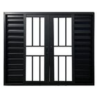 Janela Veneziana 6 Folhas Alumínio Preto Linha Veneza Com Gra