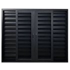 Janela Veneziana 6 Folhas Alumínio Preto Linha Veneza Medidas