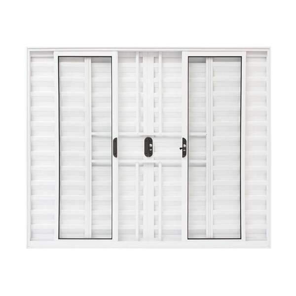 Janela Veneziana 6 Folhas Em Alumínio 100 X 150 X 7,4 Cm Com