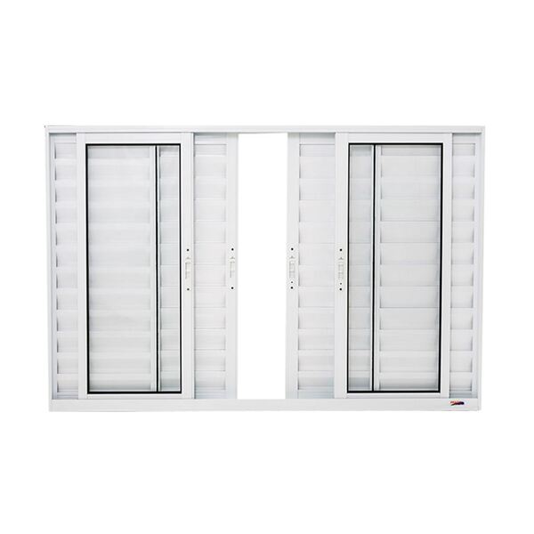 Janela Veneziana 6 Folhas Em Alumínio 100 X 150 X 8,4 Cm Bran