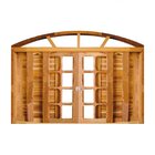 Janela Veneziana 6 Folhas Padrão Imbuia Arco - Com Ferragens