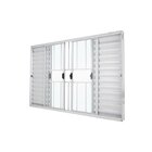 Janela Veneziana Abertura Central 6 Folhas Grade Vidro Liso 1