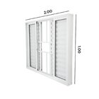 Janela Veneziana Abertura Central Premium 6 Folhas  Grade Vid