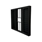 Janela Veneziana Abertura Central Premium 6 Folhas Grade Vidr