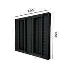 Janela Veneziana Abertura Central Premium 6 Folhas Vidro Liso