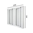 Janela Veneziana Abertura Central Premium 6 Folhas Vidro Liso