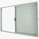 Janela de Alumínio Veneziana 3 Folhas 100x100cm com Vidro 3mm Classic CRV Branca