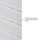 Janela de Alumínio Veneziana 3 Folhas 100x120cm com Vidro 3mm Vivace Artens Branca