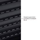 Janela de Alumínio Veneziana 3 Folhas 100x120cm com Vidro 3mm Vivace Artens Preta