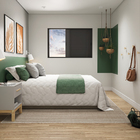 Janela de Alumínio Veneziana 3 Folhas 100x150cm com Vidro 3mm Vivace Artens Preta