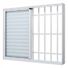 Janela Veneziana Alumínio Branco 120x150x12,2cm 3 Folhas Móve