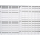 Janela Veneziana Alumínio Branco 3 Folhas Móveis Com Grade 10