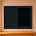 Janela Veneziana Com Folha Tela Mosquiteira 150x100cm Vidro D