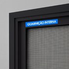 Janela Veneziana Com Tela Mosquiteira 2,00x1,00m Vidro Temper