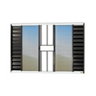 Janela Veneziana Confort 6 Folhas Com Grade Vidro Reflex 100c