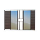 Janela Veneziana Confort 6 Folhas Com Grade Vidro Reflex 100c